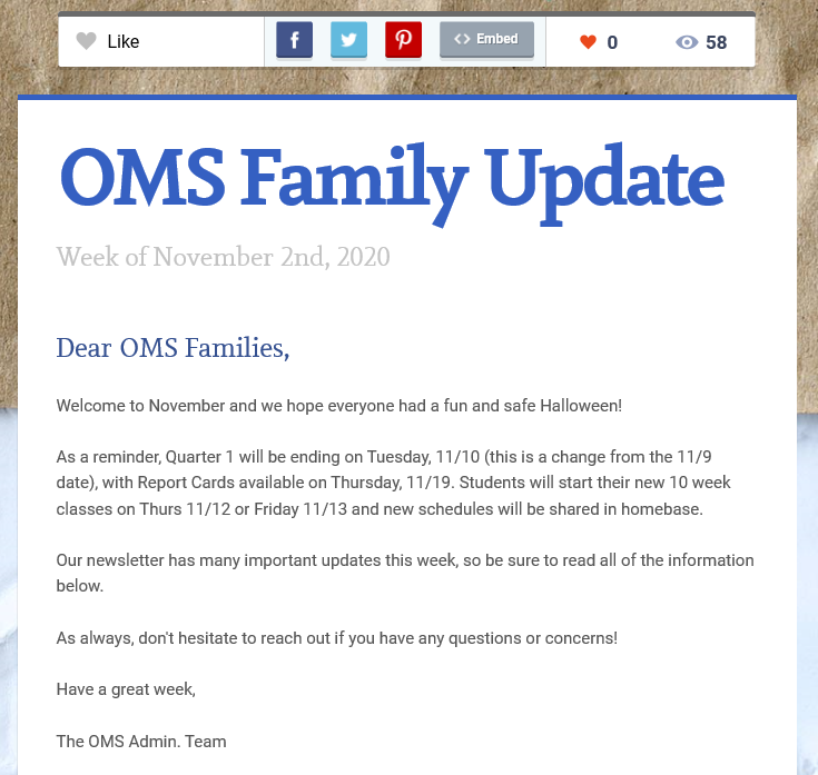 Smore Newsletters